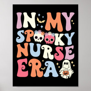 In meiner Spooky Nurse Era Halloween Groovy Witchy Poster