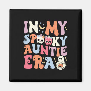 In meiner Spooky Tante Era Halloween Groovy Witchy Magnet