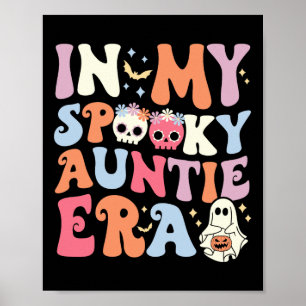 In meiner Spooky Tante Era Halloween Groovy Witchy Poster