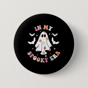 In meiner Spooky Zeit Retro Groovy Niedlich Ghost Button