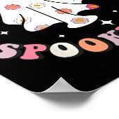 In meiner Spooky Zeit Retro Groovy Niedlich Ghost Poster (Ecke)