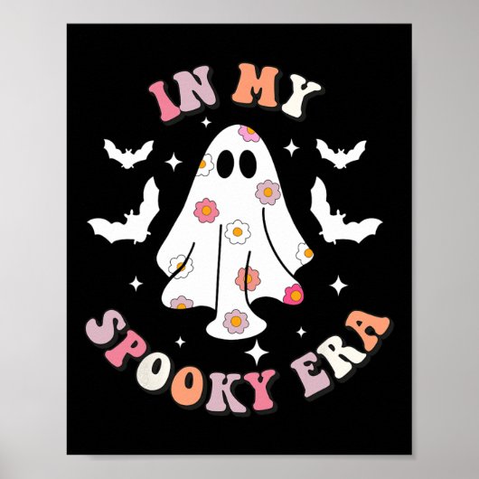 In meiner Spooky Zeit Retro Groovy Niedlich Ghost Poster (Vorne)