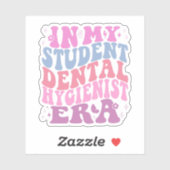 In meiner Studentenzeitära der Zahnärztin Aufkleber (Blatt)