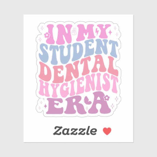 In meiner Studentenzeitära der Zahnärztin Aufkleber (Blatt)