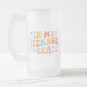 In meiner Teenager-Ära ich Mattglas Bierglas