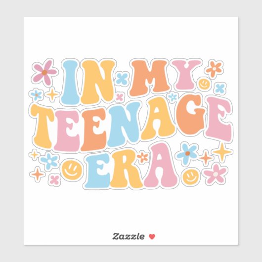 In meiner Teenagerzeit I Aufkleber (Blatt)