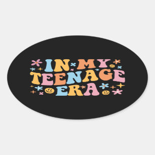 In meiner Teenagerzeit I Ovaler Aufkleber