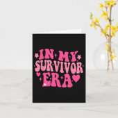 In meiner Überlebenszeit Brustkrebs Bewusstsein Re Karte (Gelbe Blume)