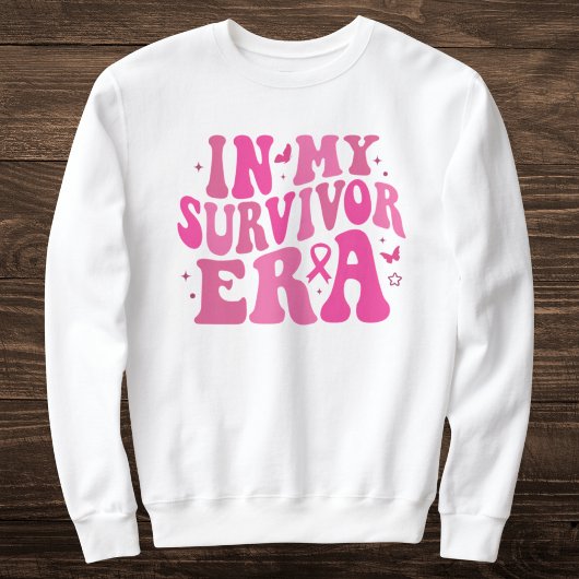 In meiner Überlebenszeit pinkfarbene Brustkrebserk Sweatshirt