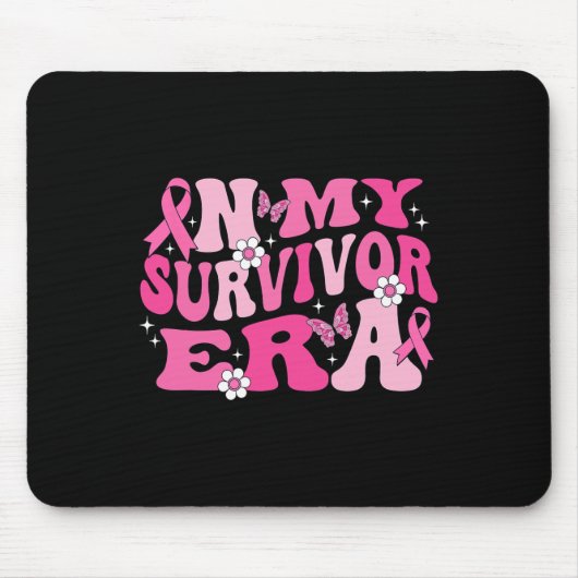 In meiner Überlebenszeit rosa Ribbon Brustkrebs Mousepad (Vorne)