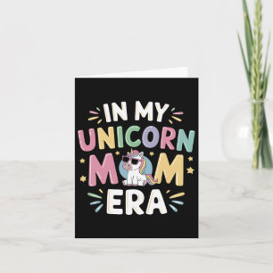 In meiner Unicoron Mama Ära Mütter Tag Erste Väter Karte