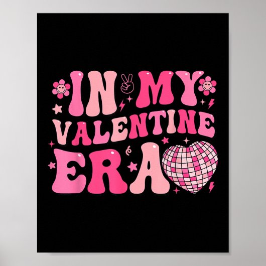 In meiner Valentine Ära Groovy Happy Valentines Da Poster (Vorne)