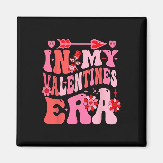 In meiner Valentinenzeit Valentinstag Mädchen 1 Magnet (Vorne)