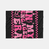 In meiner Verlobten Ära Groovy Bride Junggeselinne Fleecedecke (Vorderseite (Horizontal))