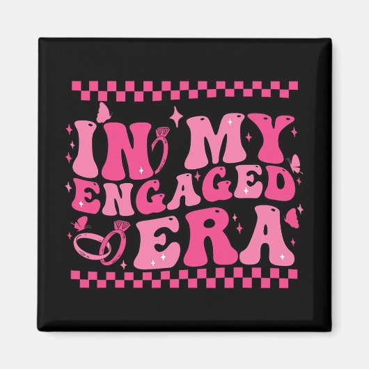 In meiner Verlobten Ära Groovy Bride Junggeselinne Magnet (Vorne)