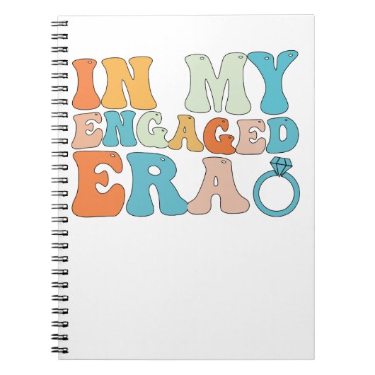 In meiner Verlobten Ära Groovy Retro Notizblock (Vorderseite)