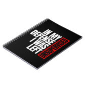 In meiner Verteidigung wurde ich unbeaufsichtigt L Notizblock (Linke Seite)