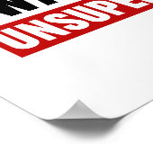 In meiner Verteidigung wurde ich unbeaufsichtigt L Poster (Ecke)