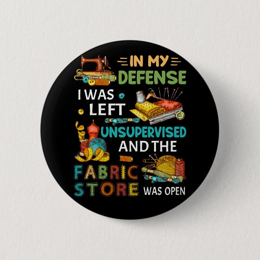 In meiner Verteidigung wurde mir ein unbeaufsichti Button (Vorderseite)