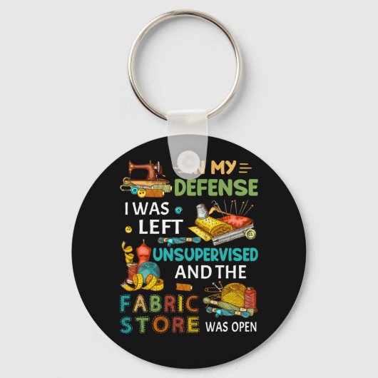 In meiner Verteidigung wurde mir ein unbeaufsichti Schlüsselanhänger (Vorderseite)