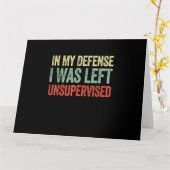 In meiner Verteidigung wurde mir unbeaufsichtigte Karte (Gelbe Blume)