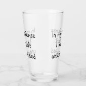 In meiner Verteidigung wurde mir unbeaufsichtigter Glas (Links)