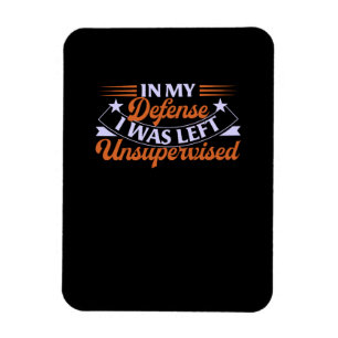 In meiner Verteidigung wurde mir unbeaufsichtigter Magnet