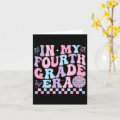 In meiner vierten Klasse Mädchen zurück zur 4. Gra Karte (Gelbe Blume)