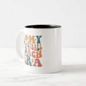 In meiner Volleyball-Trainerzeit Zweifarbige Tasse (Vorderseite Links)