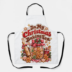 In meiner Weihnachtsback-Epoche Retro-Lebkuchen Schürze