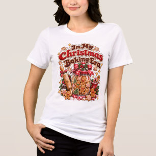 In meiner Weihnachtsback-Epoche Retro-Lebkuchen Tri-Blend Shirt