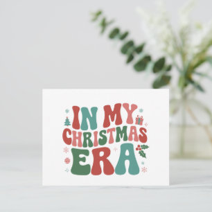 In meiner Weihnachtszeit Cute Groovy Weihnachtsfer Feiertagspostkarte