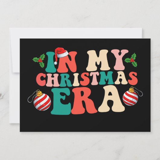 In meiner Weihnachtszeit erleben Sie die Weihnacht Einladung (Vorderseite)