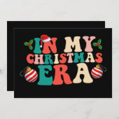 In meiner Weihnachtszeit erleben Sie die Weihnacht Einladung (Vorne/Hinten)