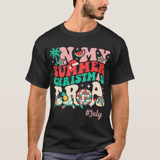 In meiner Weihnachtszeit, lustige Groovy Sommer We T-Shirt (Vorderseite)