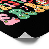 In meiner Weihnachtszeit Niedlicher Groovitweihnac Poster (Ecke)