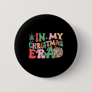 In meiner Weihnachtszeit Retro frohe Weihnachten M Button