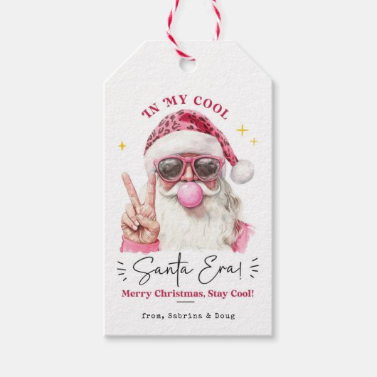 In meiner Weihnachtszeit trendige Weihnachten Geschenkanhänger (Vorderseite)