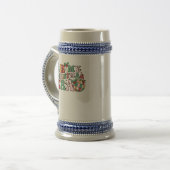 In meiner Weihnachtszeit Weihnachten Groovy Bierglas (Vorderseite Links)