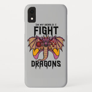 In meiner Welt kämpfe ich Drachen Case-Mate iPhone Hülle