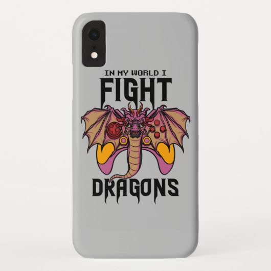 In meiner Welt kämpfe ich Drachen Case-Mate iPhone Hülle (Rückseite)