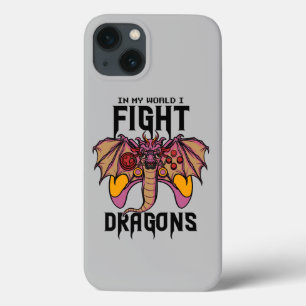 In meiner Welt kämpfe ich Drachen Case-Mate iPhone Hülle