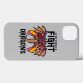 In meiner Welt kämpfe ich Drachen Case-Mate iPhone Hülle (Rückseite (Horizontal))