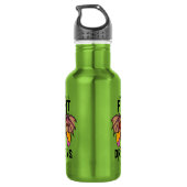 In meiner Welt kämpfe ich Drachen Edelstahlflasche (Rückseite)