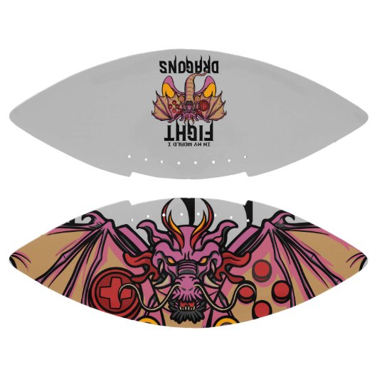 In meiner Welt kämpfe ich Drachen Football (Paneele)