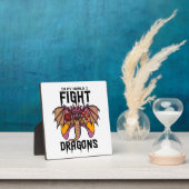 In meiner Welt kämpfe ich Drachen Fotoplatte (InSitu)
