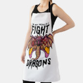 In meiner Welt kämpfe ich Drachen Schürze (InSitu)