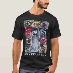 In Meiner Wilden Ära Lustiger Waschbär-Tier-Meme W T-Shirt