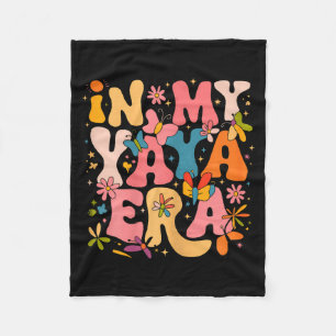 In meiner Yaya-Ära Retro Groovy Muttertag Yaya But Fleecedecke