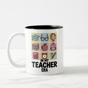 In meiner Zeit als Lehrer - Leben als Kindergarten Zweifarbige Tasse